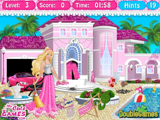 barbie house games