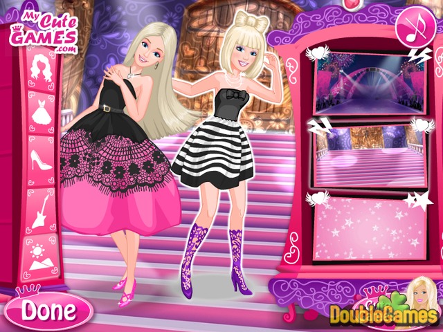 Barbie the princess and the pop star online games 